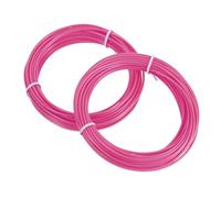 sourcing map Lot de 2 filaments pour stylo 3D, 1,75 mm de diamètre, 10,1 m de long, recharges de filament PLA pour stylo d'impression 3D de 1,75 mm, rose rouge fluo