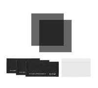 sourcing map Lot de 2 films polarisés, 5,1 x 5,1 cm, feuilles adhésives universelles, filtre polarisant linéaire avec kit de nettoyage, grattoir pour réparation d'écran LCD, éducation physique (50 x