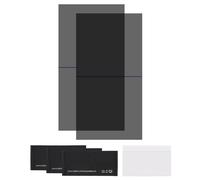 sourcing map Lot de 2 films polarisés, feuilles adhésives polarisées de 16,5 cm, filtre polarisant linéaire avec kit de nettoyage, grattoir pour réparation d'écran LCD, éducation physique, 0 degré
