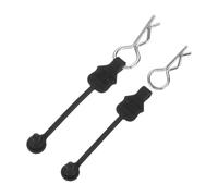 sourcing map Lot de 2 fixations de clip de carrosserie télécommandées, tige de 1,4 mm, clips RC à 45 degrés, coque de verrouillage à boucle fixe, pièces de rechange pour tous les modèles de voitures