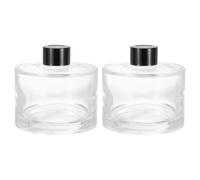 sourcing map Lot de 2 flacons diffuseurs vides en verre de 250 ml - 8,9 x 9,1 cm - Rechargeables - Accessoires de parfum pour aromathérapie - Diffuseur de parfum pour diffuseur de parfum - Transparent