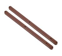 sourcing map Lot de 2 glissières de tiroir en plastique rainurées pour armoires, tiroirs, tables de chevet, armoires, commodes, 300 mm (marron)