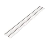 sourcing map Lot de 2 guides de montage pour rail DIN en aluminium - 500 mm de long - 35 mm de large - 7,5 mm de haut - Argenté