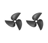 sourcing map Lot de 2 hélices de bateau télécommandées, 3 pales, diamètre du trou de 3 mm, diamètre du trou 32 mm, pas de 1,4 mm, hélice rotative CW dans le sens des aiguilles d'une montre pour bateau