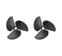 sourcing map Lot de 2 hélices de bateau télécommandées à 3 pales - Diamètre du trou : 4,8 mm - Diamètre du trou : 52 mm - Diamètre du trou : 52 mm - Pas de 40 mm - CW - Hélice rotative dans le sens