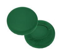 sourcing map Lot de 2 housses de tabouret rondes de 28 à 38 cm, lavables et anti-poussière avec élastique pour décoration de bar, cuisine, salon, vert foncé