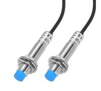 sourcing map Lot de 2 interrupteurs de capteur de proximité inductif M12 NC Normalement fermé PNP 4 mm Distance de détection DC 6-36 V LJ12A3-4-Z/AY, 1,2 m