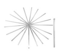 sourcing map Lot de 2 jauges d'épaisseur métriques de 0,02 à 1 mm, 17 lames ovales de 30 cm, outil de mesure de l'écart en acier inoxydable 3CR13 pour réparation de valve de bougie d'allumage de