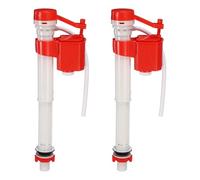 sourcing map Lot de 2 kits de rechange pour valve de remplissage de toilettes, kit de réparation universel silencieux et rapide des fuites de toilettes, hauteur réglable pour contrôle de l'eau du