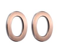 sourcing map Lot de 2 lettres autocollantes pour porte de boîte aux lettres, finition galvanisée, pour bureau, hôtel, appartement, jardin (lettre O, bronze) 7 cm