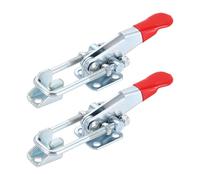 sourcing map Lot de 2 loquets à bascule 40323 M5 x 30 mm Capacité de maintien réglable à dégagement rapide Loquets en fer galvanisé pour couvercle de fumoir, gabarit, boîte à outils, porte