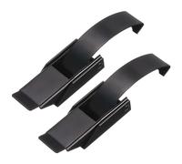 sourcing map Lot de 2 loquets à bascule de 12,3 cm en acier inoxydable SUS304 à ressort avec crochet en acier à ressort - Noir