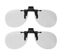 sourcing map Lot de 2 lunettes 3D polarisées à clipser, circulaires passives pour films réels, jeux de théâtre, TV, projecteur photo