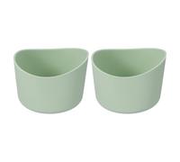 sourcing map Lot de 2 manchons de protection en silicone de 6 cm pour bottes de 340 à 710 ml, dessous de bouteille d'eau, accessoires de forme irrégulière, vert clair