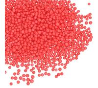 sourcing map Lot de 2 mini boules rondes en mousse de 0,2 à 0,4 cm pour loisirs créatifs, décorations de fête, remplissage de vase, oreiller, rouge