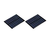 sourcing map Lot de 2 mini panneaux solaires 4 V 200 mA 0,8 W 100 mm x 80 mm
