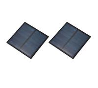 sourcing map Lot de 2 mini panneaux solaires 5,5 V 0,33 W 0,06 A pour énergie solaire, petites cellules solaires photovoltaïques chargeant des jouets électriques, kits de système solaire, 6 x 6 cm