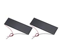 sourcing map Lot de 2 mini panneaux solaires 6 V 0,6 W 100 mA, petit panneau solaire polycristallin avec 2 câbles pour jouets électriques, kit de chargeur, 120 mm x 38 mm