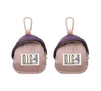 sourcing map Lot de 2 mini porte-monnaie de 16 x 8,9 cm avec fermeture éclair, étui de rangement léger et compact pour écouteurs, clés, pièces de monnaie, cartes, cravates, bijoux, kaki