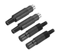 sourcing map Lot de 2 mini prises DIN S-Vidéo 8 broches Transmission de signal Mini DIN pour TV DVD Lecteur d'ordinateur (prise PS/2 mâle et femelle)
