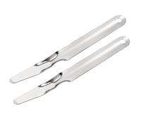 sourcing map Lot de 2 outils de retrait d'agrafes plates en acier inoxydable pour bureau, maison, entreprise, argent