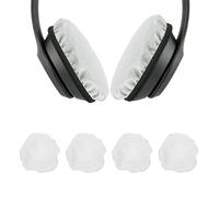 sourcing map Lot de 2 paires de coussinets pour écouteurs (6,1 à 8,4 cm) - Tissu universel lavable et extensible pour salle de sport/jeux - Compatible avec la plupart des écouteurs - Gris