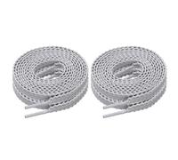 sourcing map Lot de 2 paires de lacets plats de 119,4 cm, lacets plats pour chaussures de course, randonnée, sport, entraînement, homme et femme, gris clair