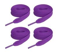 sourcing map Lot de 2 paires de lacets plats en polyester pour baskets, chaussures de skate et bottes, 0,6 x 99,1 cm, violet
