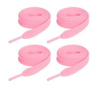 sourcing map Lot de 2 paires de lacets plats en polyester pour baskets, chaussures de skate et bottes, 0,6 x 61 cm, rose