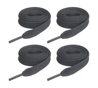 sourcing map Lot de 2 paires de lacets plats en polyester pour baskets, chaussures de skate et bottes, 0,6 x 119,4 cm, gris foncé