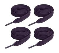 sourcing map Lot de 2 paires de lacets plats en polyester pour baskets, chaussures de skate et bottes, 0,6 x 119,4 cm, violet foncé