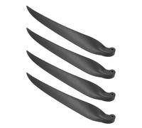 sourcing map Lot de 2 paires de lames d'hélice de rechange pour hélice RC - 33,5 x 17,8 cm - Pièces en nylon pour hélice rotative D28-D48 mm - Noir