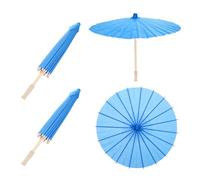 Sourcing Map Lot de 2 parapluies bleus en papier huilé de 60 cm pour décoration de mariage, accessoires de photographie, cadeaux de fête