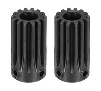 sourcing map Lot de 2 pignons de moteur en acier de 1 m 14T, engrenages de moteur RC compatibles avec alésage d'arbre de 8 mm pour véhicules télécommandés, camions, pièces de chenille tout-terrain