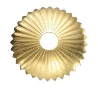 sourcing map Lot de 2 plaques arrière de bouton d'armoire, rondelles radiales en laiton de 2,8 cm, joints de décoration de meubles classiques pour placard, tiroir, porte de placard