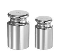 sourcing map Lot de 2 poids d'étalonnage 200 g 1 kg M1 en acier chromé de précision pour balance numérique