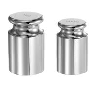 sourcing map Lot de 2 poids d'étalonnage de 500 g 1 kg M1 en acier chromé de précision pour balance numérique