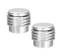 sourcing map Lot de 2 poignées à levier de robinet en alliage pour cuisine et salle de bain - 47 x 34 mm - Argenté
