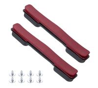 sourcing map Lot de 2 poignées de bagage de rechange de 21,6 cm - Sangle de transport en plastique avec vis pour valise de costume - Bordeaux