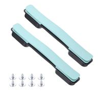 sourcing map Lot de 2 poignées de bagage de rechange de 21,6 cm - Sangle de transport en plastique avec vis pour valise - Bleu clair