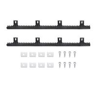 sourcing map Lot de 2 porte-bagages en nylon renforcé avec matériel de montage, engrenages droits pour opérateurs de portes coulissantes, ouvre-portails coulissants