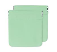 sourcing map Lot de 2 porte-monnaie en cuir pour femme, petite pochette de rangement, trousse de maquillage portable pour porte-monnaie, vert (7,6 x 7,6 cm), Vert, Porte-monnaie pour femme