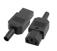 Sourcing map Lot de 2 prises électriques rechargeables C13 femelles 10 A AC 250 V