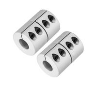 sourcing map Lot de 2 raccords d'arbre de 10 à 14 mm de longueur 45 mm de diamètre 32 mm de diamètre en alliage d'aluminium Connecteur de moteur pas à pas Coupleur pour imprimante 3D CNC Machine DIY