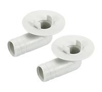 sourcing map Lot de 2 raccords de tuyau de vidange de climatiseur 17 mm - Accessoire de rechange pour mini-fenêtre fendue - Beige