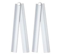 sourcing map Lot de 2 règles droites pliantes de 30,5 cm SAE en alliage d'aluminium - Rapporteur d'angle pliable - Outil de mesure géométrique avec ligne d'angle pour architectes, artistes, designers