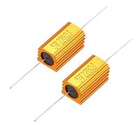 sourcing map Lot de 2 résistances bobinées en aluminium 5 W 220 ohms pour convertisseur de remplacement LED