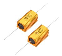 sourcing map Lot de 2 résistances bobinées en aluminium 5 W 5 Ohm pour convertisseur LED de remplacement 5 W5RJ