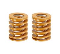 sourcing map Lot de 2 ressorts de compression pour imprimante 3D, 25 mm de diamètre extérieur et 30 mm de long, charge légère, ressort de compression pour imprimante 3D, pièce électrique, jaune