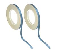 sourcing map Lot de 2 rouleaux de ruban adhésif Washi à paillettes - 1 cm x 50 m - Pour loisirs créatifs, emballage cadeau, scrapbooking, décorations de fête - Bleu